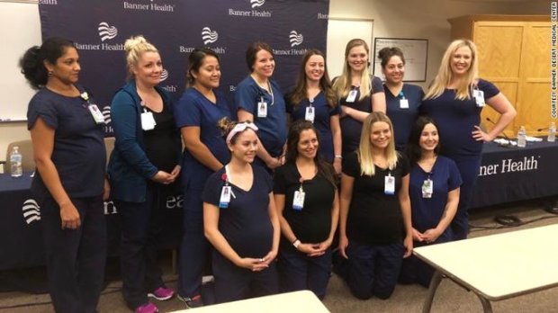 Медсестры больницы в Аризоне скоро отправятся в декретный отпуск практически одновременно