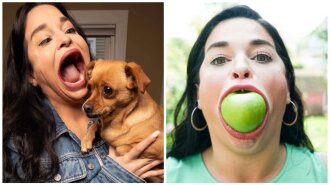 Как выглядит девушка с самым большим ртом в мире: может запихнуть целиком яблоко (ФОТО, ВИДЕО)