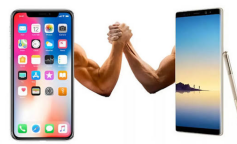 iPhone и Samsung
