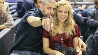 Gerard Pique and Shakira spotted at a basketball match in Barcelona