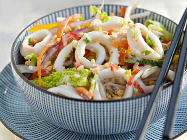 salad with squid