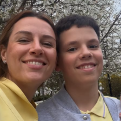 Христина Решетнік з сином, фото з соцмереж