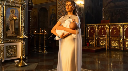 Леся Нікітюк з сином Оскаром, фото з соцмереж