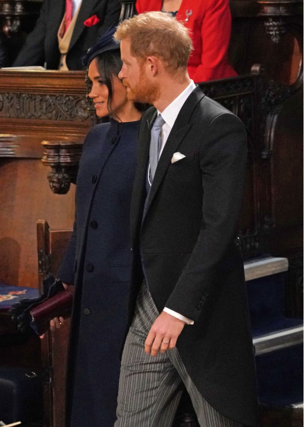 Меган Маркл і принц Гаррі на церемонії вінчання принцеси Євгенії і Джека Бруксбэнка