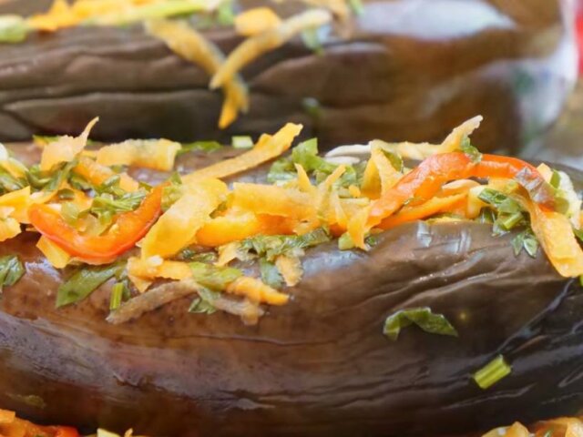 Баклажаны квашеные, фаршированные овощами — рецепты | Дзен
