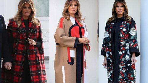 Битва образов: Мелания Трамп и ее самые оригинальные демисезонные пальто