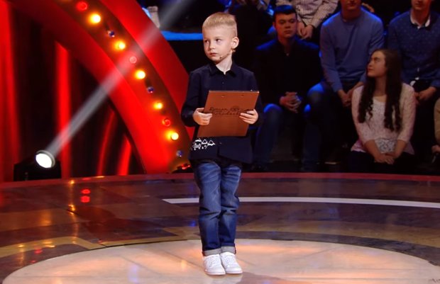 Пятилетний Тимофей Бородавкин выиграл 50 тысяч гривен благодаря одной шутке