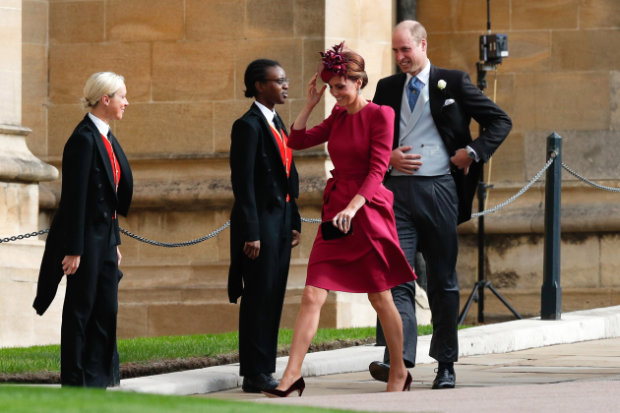 Герцог і герцогиня Кембриджські церемонії вінчання принцеси Євгенії і Джека Бруксбэнка