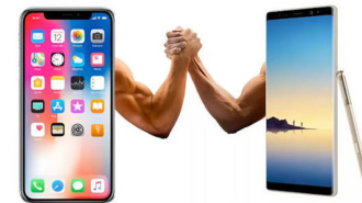 iPhone и Samsung