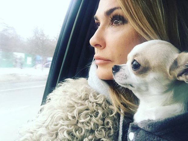 Ольга Сумская со своей собакой Джессикой