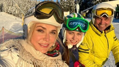 Покорила заснеженные Карпаты на лыжах: появились первые фото Ольги Сумской из отпуска в Буковеле