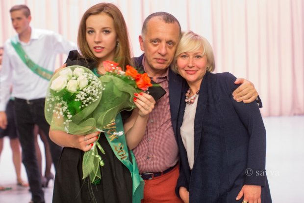 Сава Лібкін з колишньою коханою Оленою і їх дочкою Ніколь