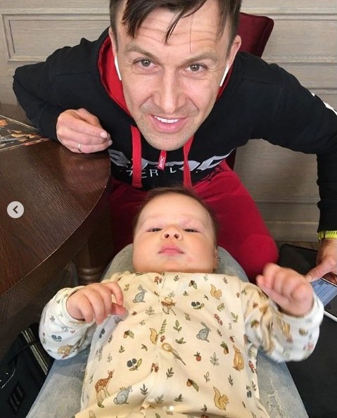 Андрей Онистрат с сыном