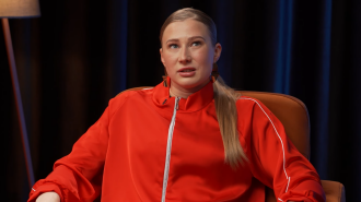 Катерина Нікітіна, кадр з інтерв'ю
