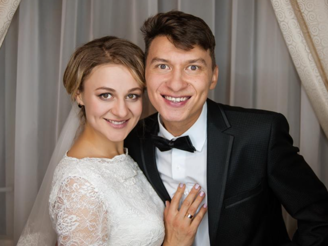 Оля Мартиновська з першим чоловіком