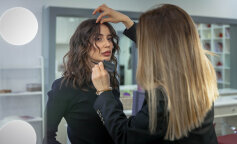 Укладка небрежные локоны