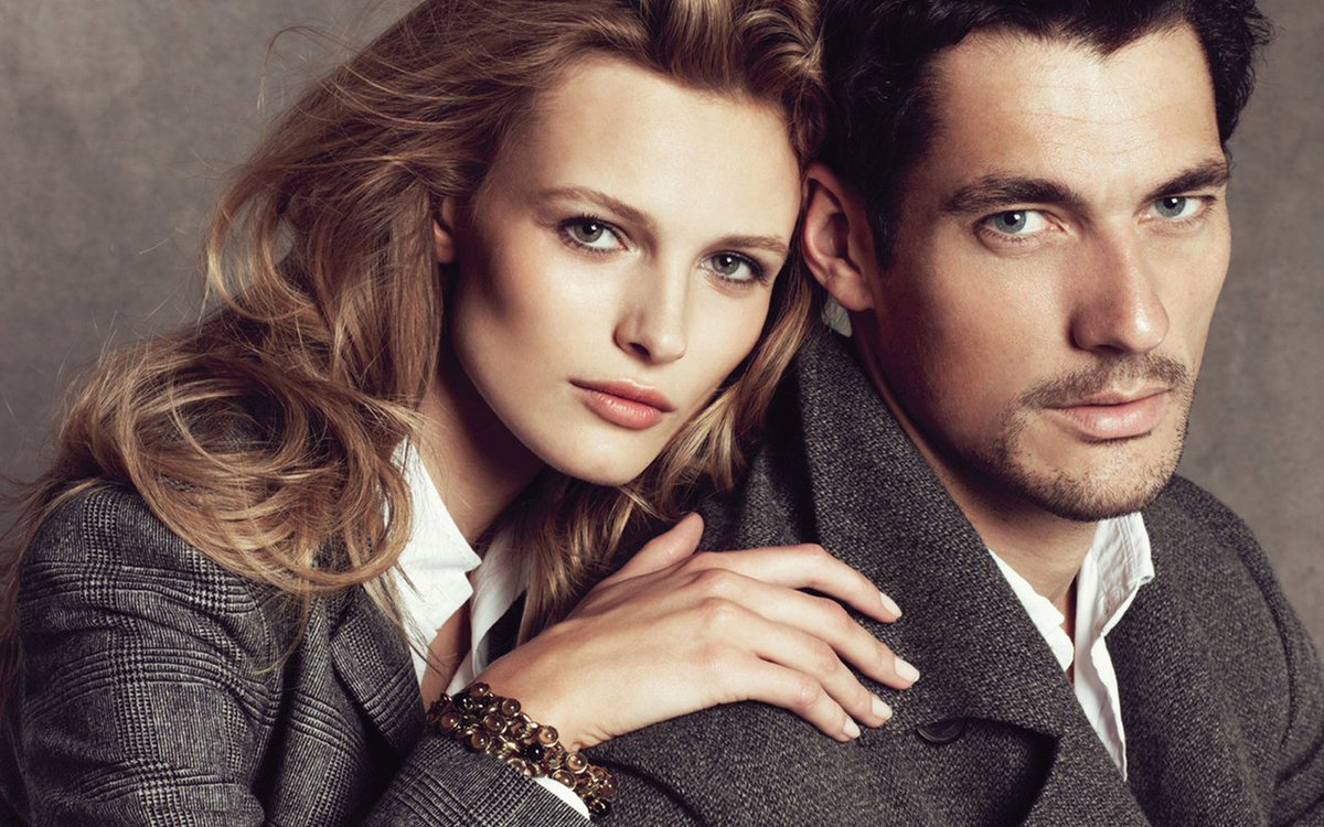 Женщина мужчина название. Edita Vilkeviciute David Gandy massimo. Манекенщик Дэвид Ганди с девушкой. Мужчина и женщина. Стильные мужчина и женщина.