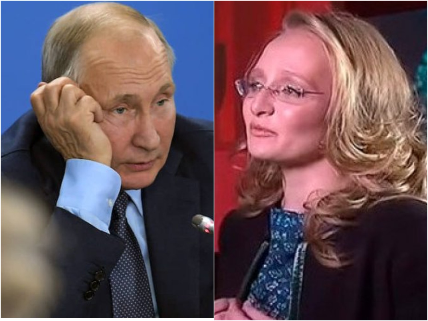 Владимир Путин и его дочь Катерины